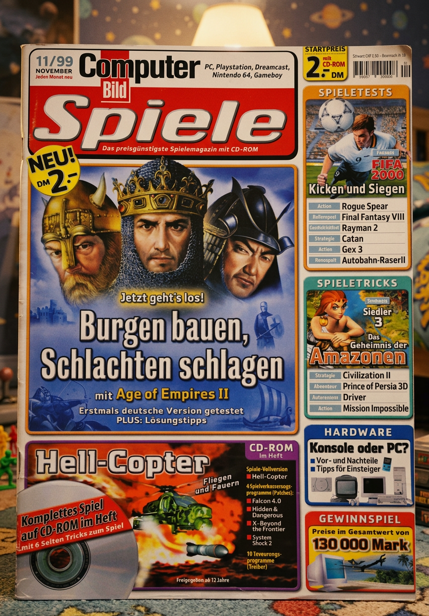 Computer Bild Spiele 11/99: Als Age of Empires II die Burgen eroberte!