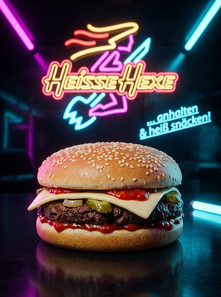 Heisse Hexe Burger (Tiefkühl-Burger)