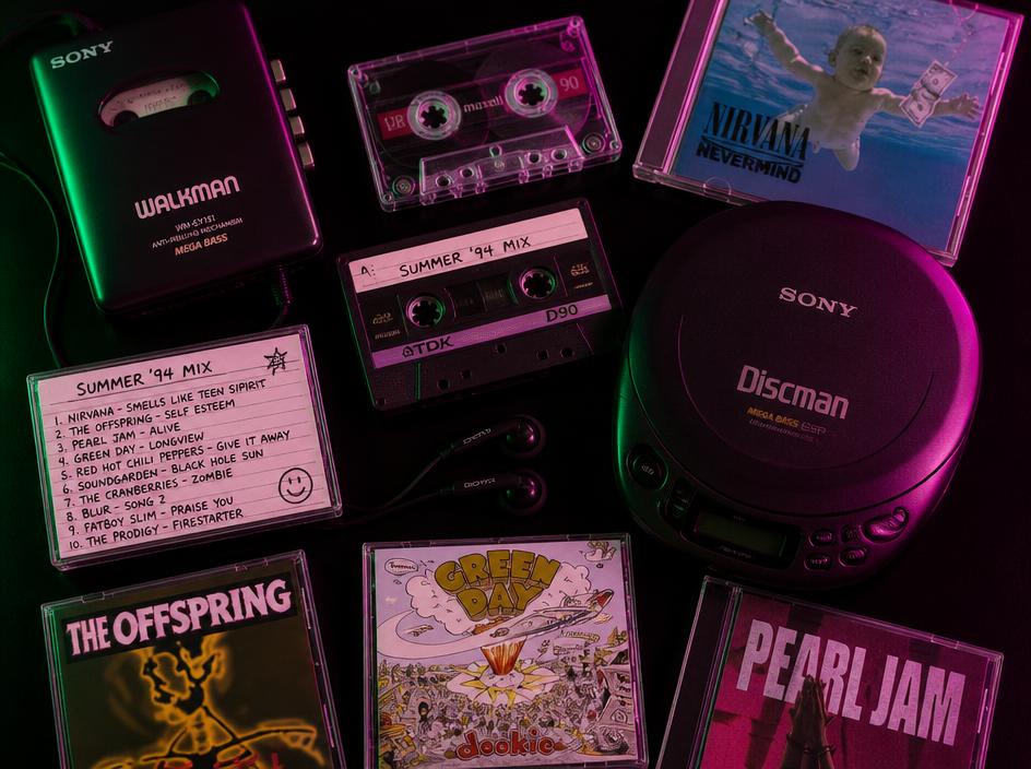 90er Musik: Kassetten, Walkman und Discman
